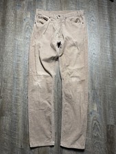 Vintage 70s Levi s 505 Corduroy Straight Leg Pants Measures 32x32 Talon Zip USA