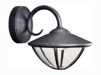 Led Wandaussenleuchte Messina IP44 7,5W Powerled Warmweiß Rustikal Patiniert