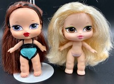 Bratz Babyz Twiins Lela Doll Nude Rare & Hair Flair Roxxi Doll With Outfit Read