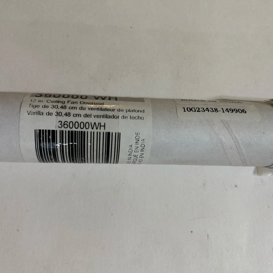 Kichler 360000WH Accessory Fan Down Rod 12-Inch, White - Image 2 of 4