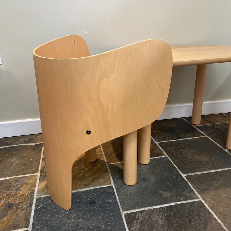 Elements Optimal Elephant Chairs & Table Bent Plywood - Image 3 of 4