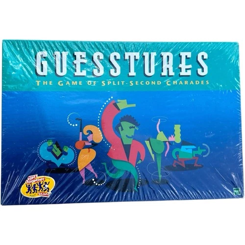 Vintage 1999 Edition Still In Plastic Guesstures Charades Game by Milton Bradley