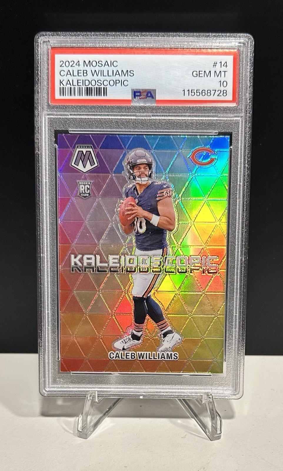 2024 Panini Mosaic Caleb Williams Kaleidoscope SSP Case Hit 🔥 PSA 10 🔥 Bears