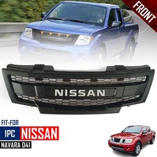 Kühlergrill Gitter Matt Schwarz für Nissan Navara Frontier Facelift D41...