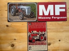 3 x RETRO METAL SIGNS  A4 30cm X 20cm  MASSEY FERGUSON… FREE DELIVERY (s46)
