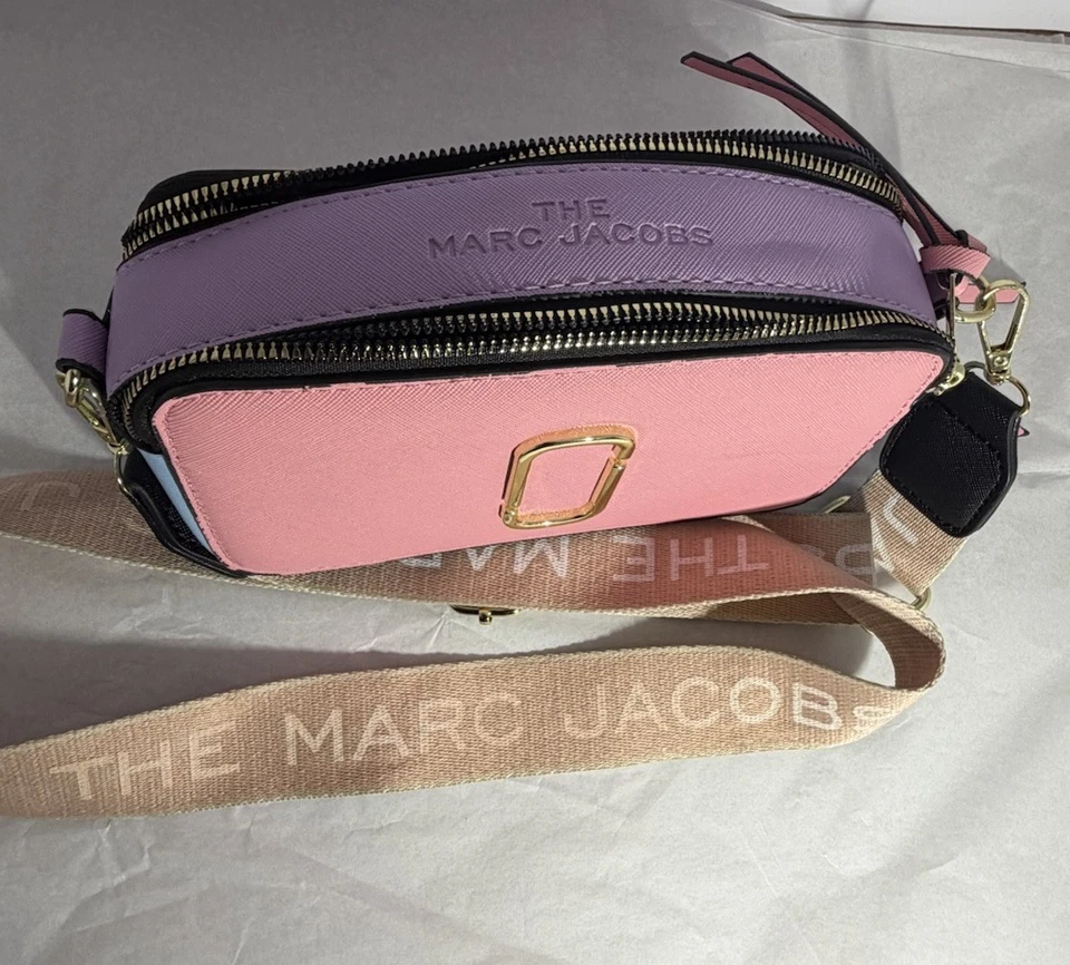 Bolso para cámara instantánea Marc Jacobs - Rosa Multi - Herrajes dorados - Correa incluida Foto 2 de 4