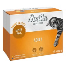 Smilla Mixed Chunks With Vegetables Grain Free Adult Wet Cat Food 24 x 85g *NEW* 8.33 per kilo