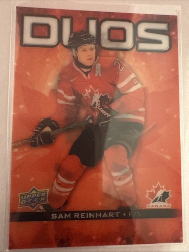 Brad Marchand / Sam Reinhart #CO-7 2025 Upper Deck Tim Hortons Team Canada Duo card