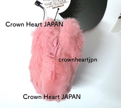 BAPE BABY MILO STORE PINK BABY MILO PLUSH MINI-POUCH HEADPHONE