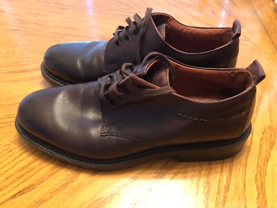 JOHNSTON & MURPHY Passport Oxford Derby Shoes Men\'s 9 M Brown Leather Italy Made JOHNSTON & MURPHY ITALY LEATHER Passport Mens Saddle Brown  main image 2
