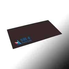Polystyrene Plastic Sheet-0.020" thick- Black- 12" x 24"