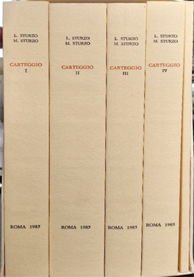 Sturzo,Luigi. Sturzo,Mario. - Carteggio 1924-1940.
