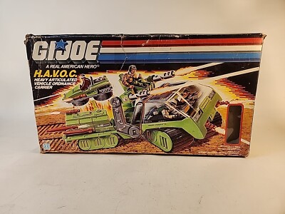 GI JOE ARAH H.A.V.O.C. With ORIGINAL BOX VINTAGE 1986 HASBRO Havoc Complete