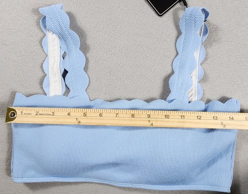 Crisscross Ruched High Waisted Bottom Bikini Set Two Piece Womens Size Small - Picture 8 of 11