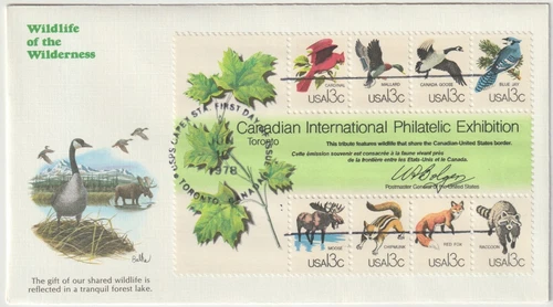 1978 Canada FDC - Canadian International Philatelic Expo - 8 Stamp Minisheet