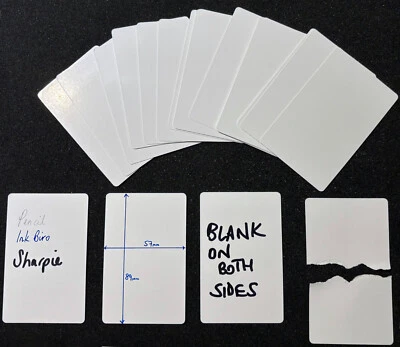 50 Blank playing cards design board games teach writable magic project 57 x 89mm