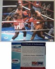 boxing SUGAR RAY LEONARD & THOMAS HITMAN HEARNS with PSA DNA COA AUTOGRAPH LC10