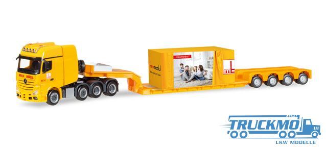 Herpa Max Bögl Mercedes-Benz Actros SLT Tieflade-Sattelzug mit