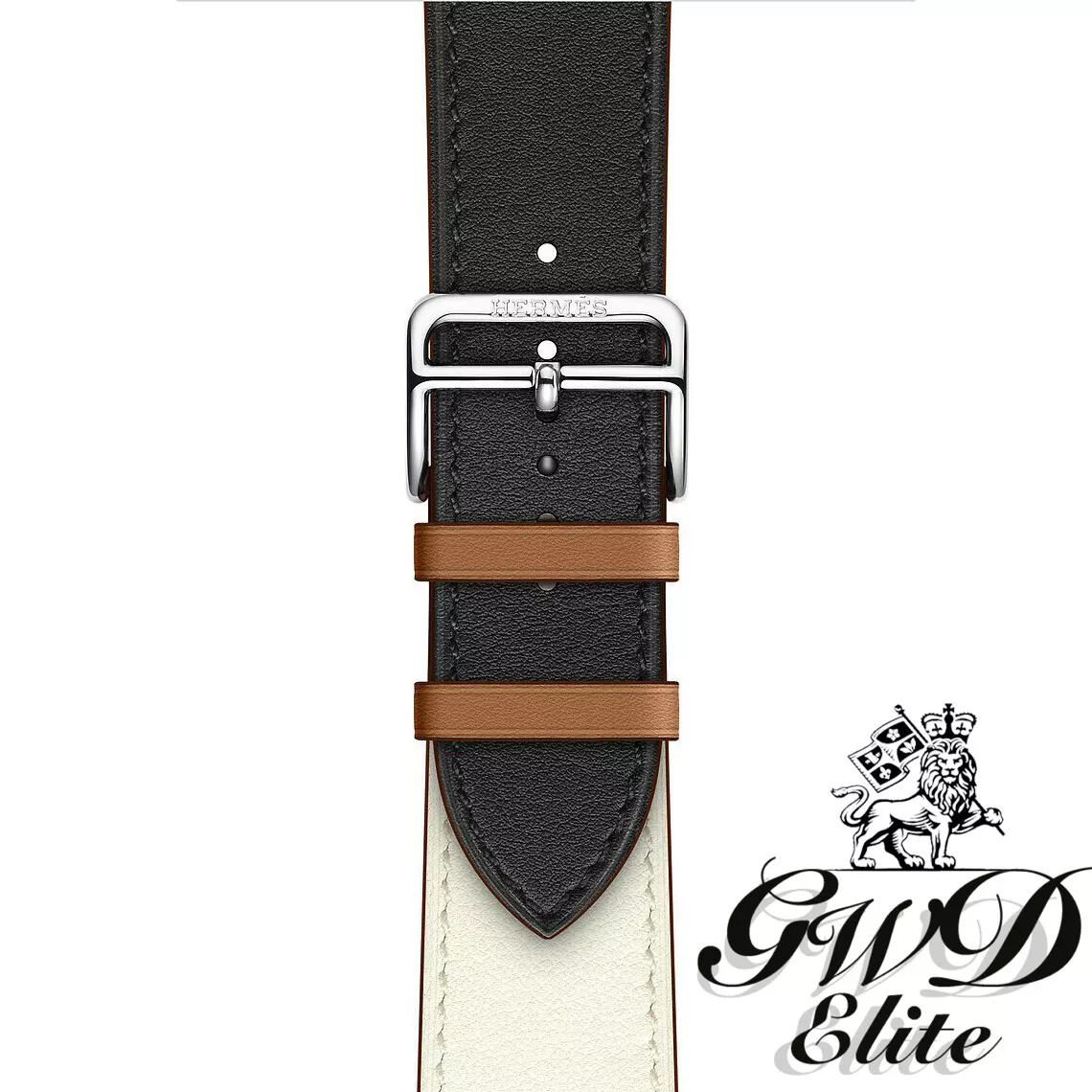 New Hermes Apple Watch Single Tour Noir/Blanc/Gold 42mm 44mm BAND