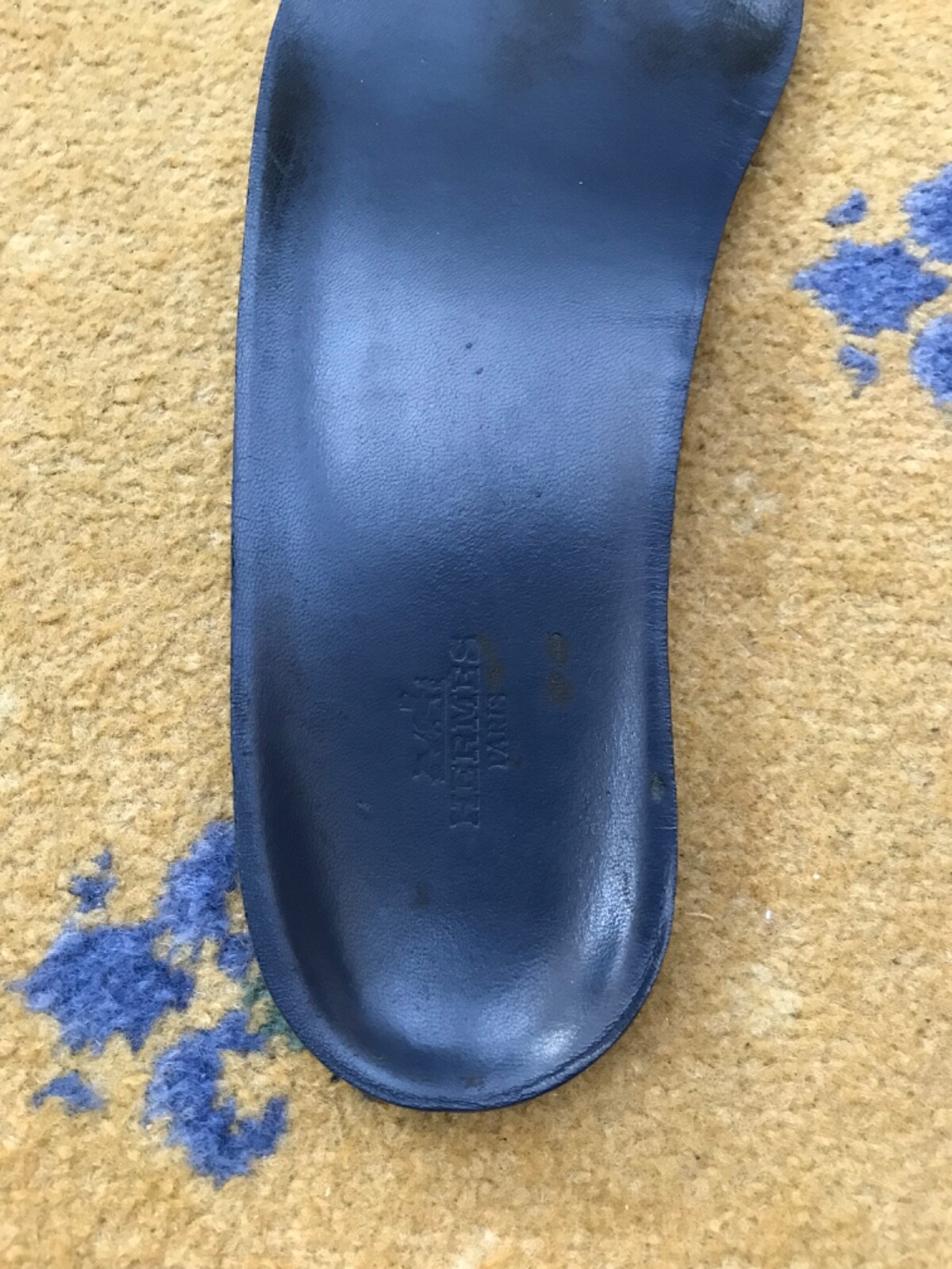 Hermes Trainers Sneaker Shoes Miles Blue Leather Suede Fabric UK 7.5 US 8.5 41.5 thumbnail 13