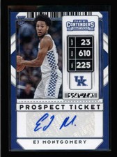 EJ MONTGOMERY 2020 CONTENDERS DRAFT PICKS PROSPECT TICKET ROOKIE AUTO AZ9024