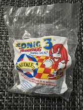 1993 Sonic the Hedgehog 3 "Knuckles" McDonald's Happy Meal Toy figure new in bag