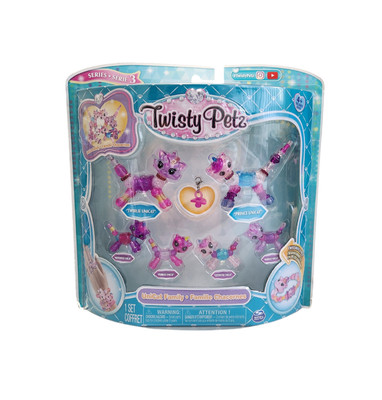 Twisty Petz UniCat Family Charms Bracelet Ring Necklace Kitty Cat 4+ Series 3