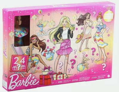 Barbie Calendar 2021 卓上カレンダー Barbie Advent Calendar Holiday 2021 Doll Day To Night 24 Surprises