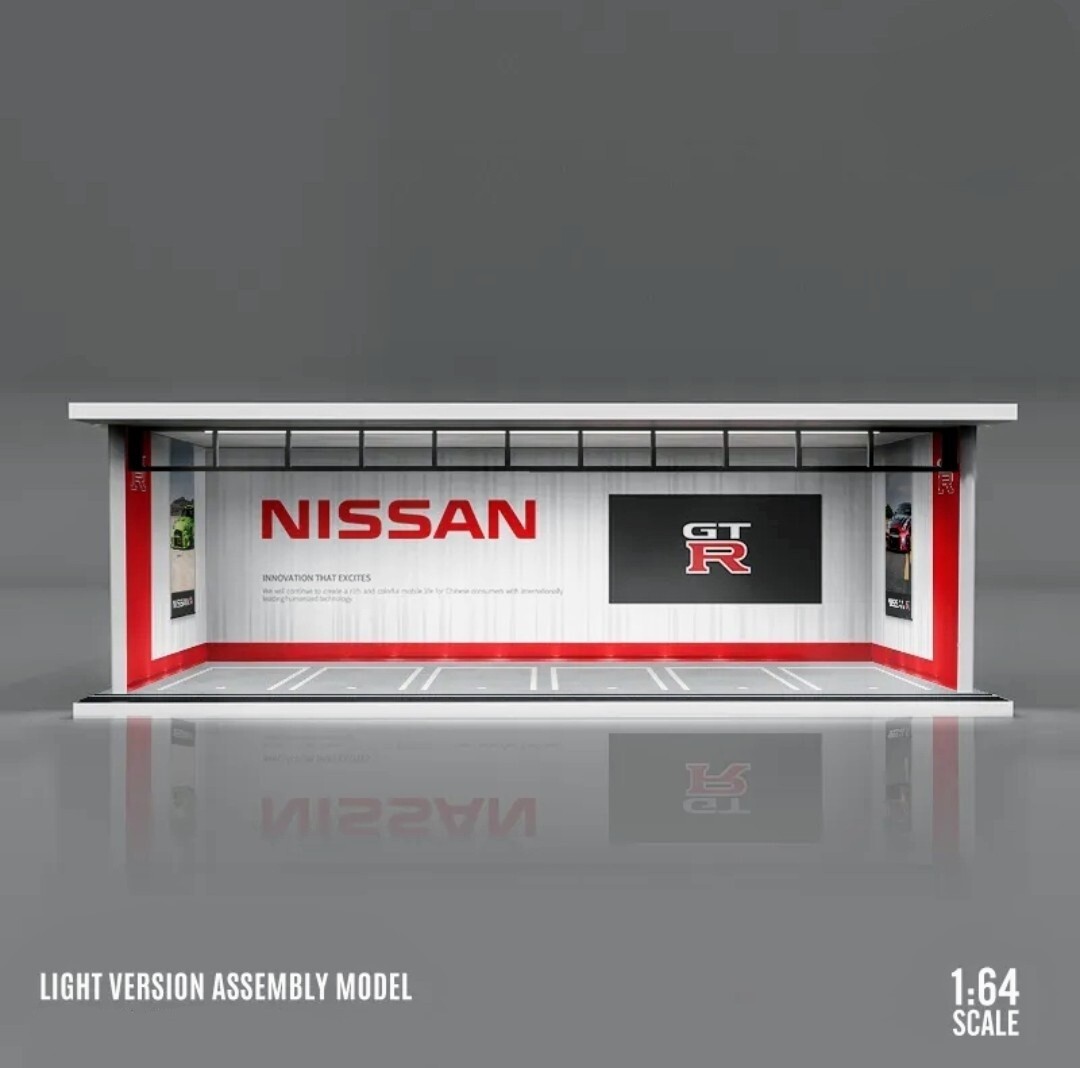 CUSTOM Nissan Skyline Dealer Garage Theme 1:64 Model Diorama