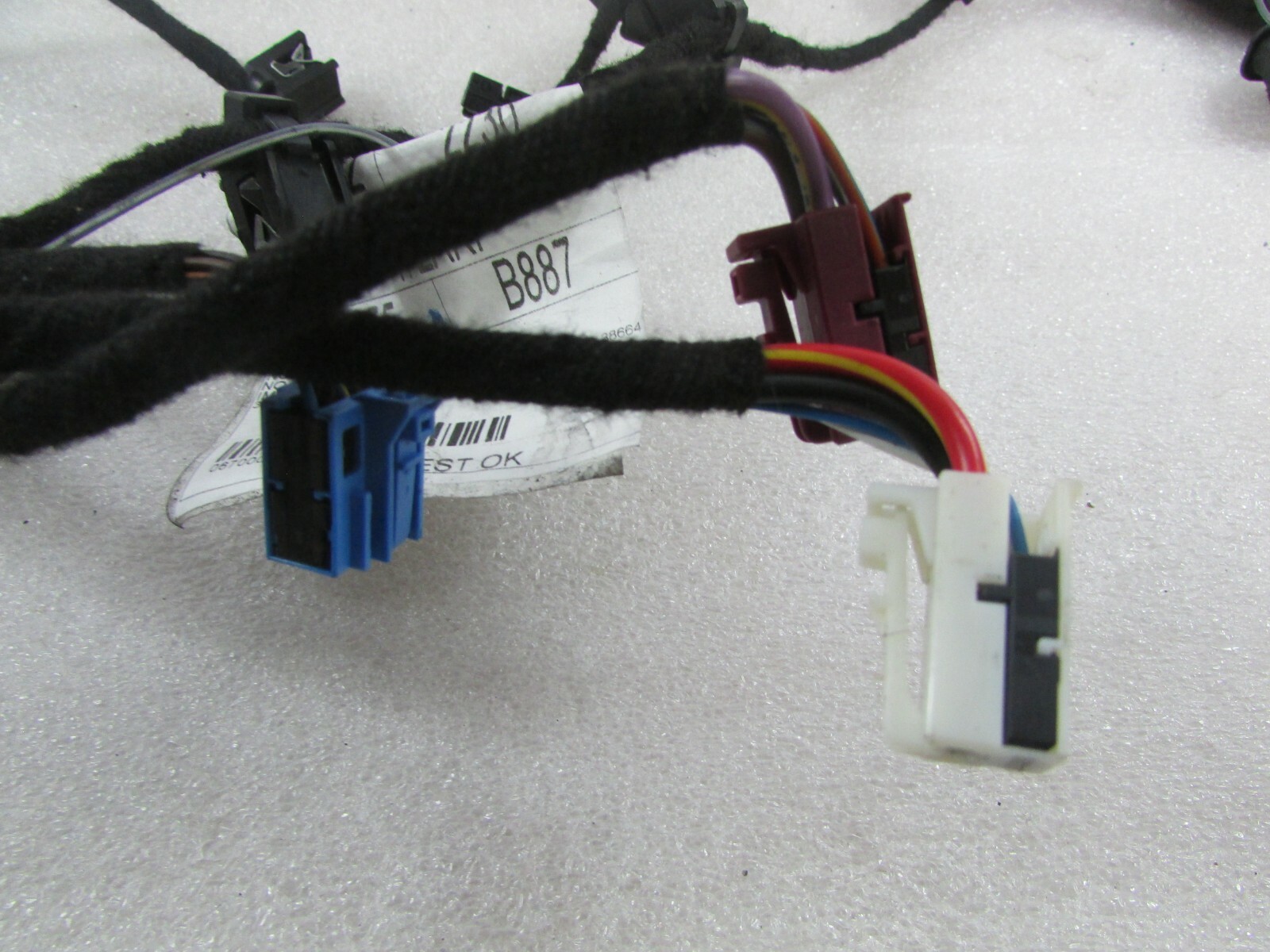 Maserati Ghibli, RH, Right Front Door Wire Harness, Used, P/N 670007550