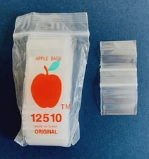 100 Count Clear 1.25" x 1.0" (12510) mini baggies