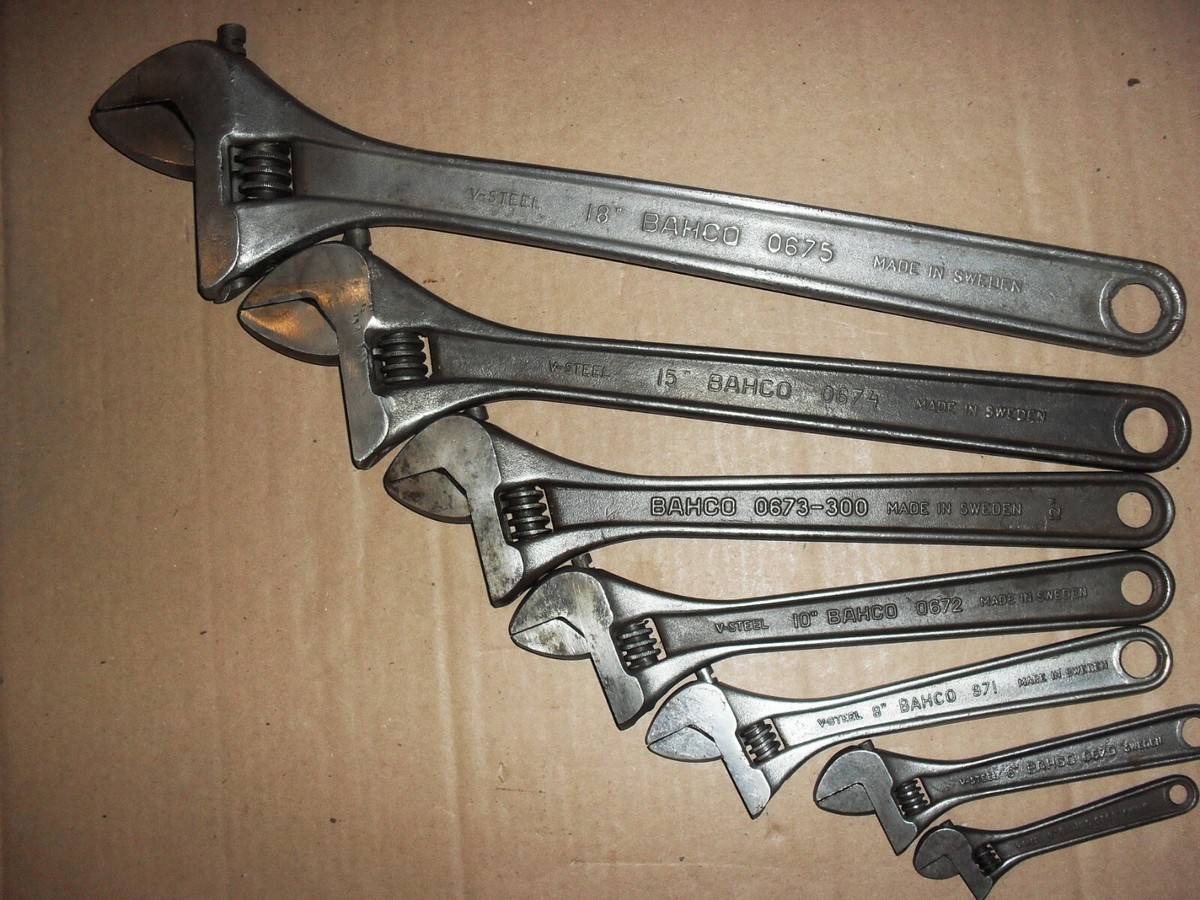 BAHCO ADJUSTABLE WRENCHES-SIZES;18