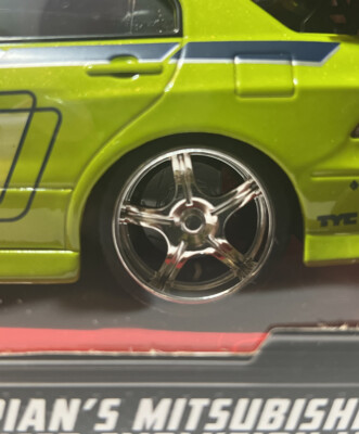 JADA 1/24 Fast & Furious BRIAN'S MITSUBISHI LANCER EVOLUTION VII