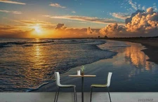 3D Sunset Seascape Wallpaper Wall Mural Removable Self-adhesive Sticker5271