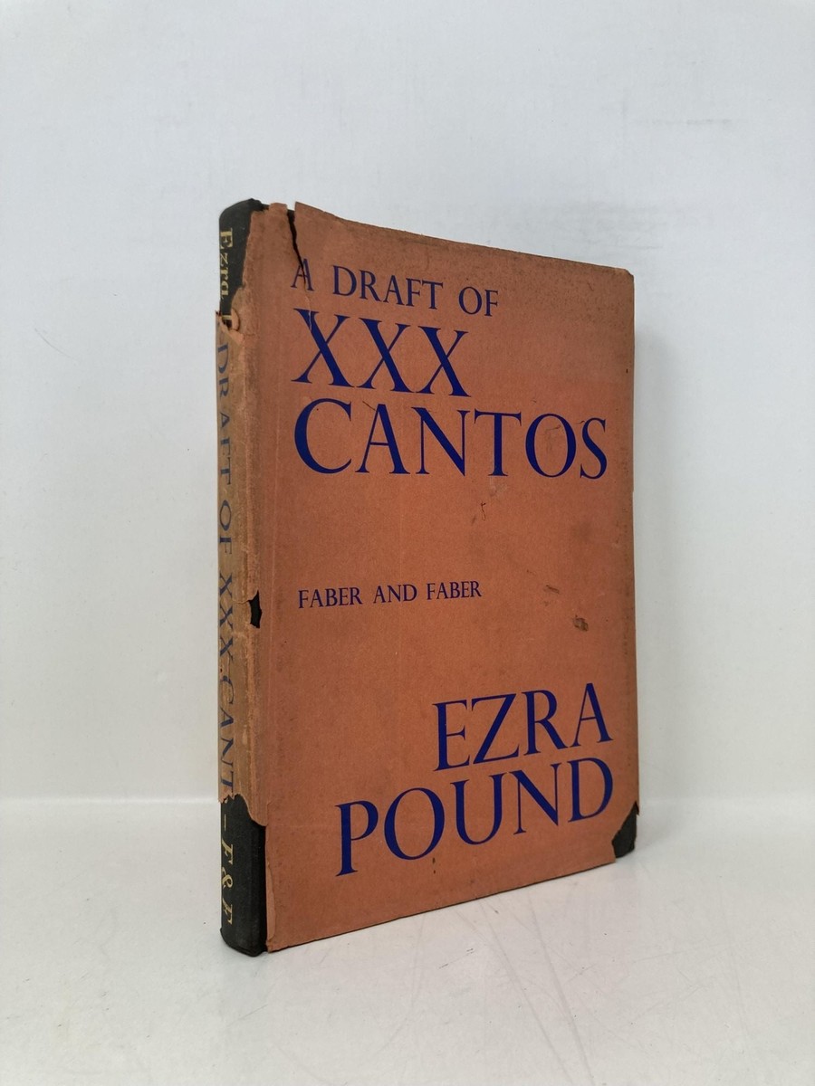 A Draft of XXX Cantos by Ezra Pound First 1st Edition VG HC 1933