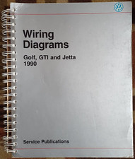 1990 Volkswagen Golf/GTI/Jetta Electrical Wiring Diagrams Service Manual