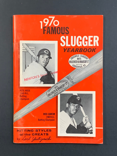 1970 Famous Slugger Yearbook - Pete Rose and Rod Carew on Cover