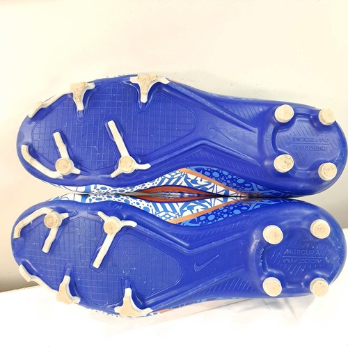 Nike Jr. Zoom Mercurial Superfly 9 Academy CR7 Cleats shoes sz 5.5 YOUTH blue - Picture 8 of 11
