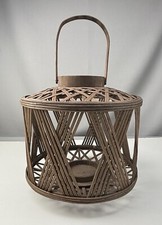 Vintage Rare Mid Century Modern Wooden Candle...