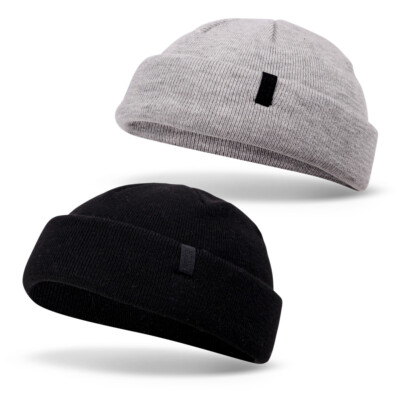 Djinns Super Short Beanie Soft Knit Unisex Wintermütze Kurz Logo Label Neuheit 