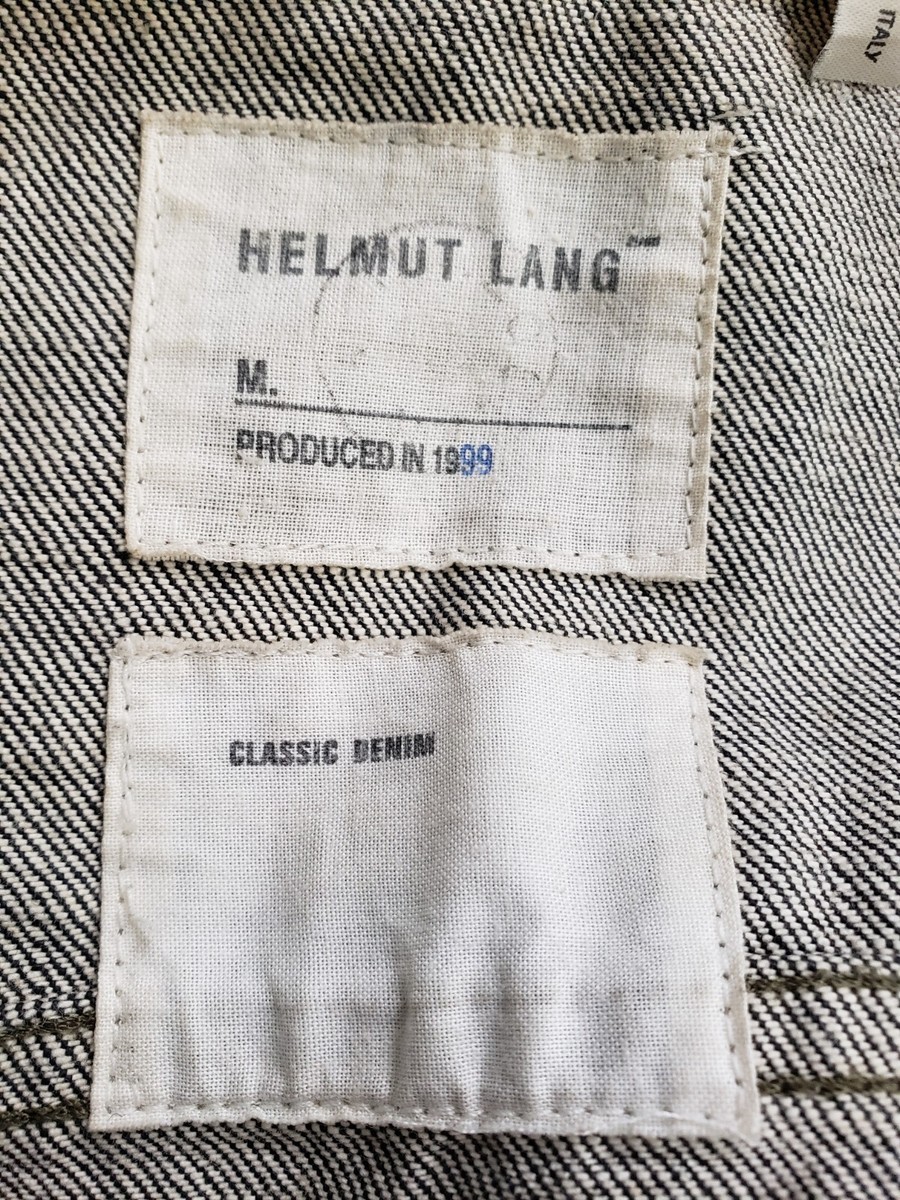 Vintage Helmut Lang Black Classic Denim Jacket 1999 Italy 46 Vintage Helmut Lang Black Classic Denim Jacket 1999 Italy 46