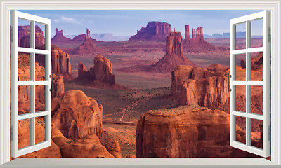 Monument Valley Magic Fenster Wand selbstklebend Aufkleber Abziehbild Druck Poster