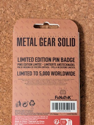 Lot De Pins Metal Gear Solid Konami 2004 - Collection Neuve Sous Blister