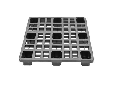 Kunststoffpalette Export Containerpalette, 1100x1100x140 mm, schwarz
