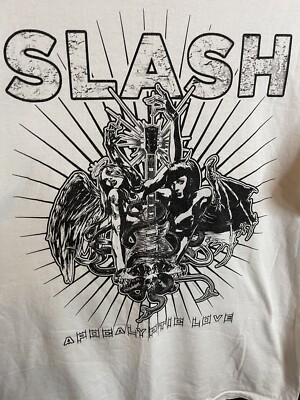 Rare Slash Apocalyptic Love Shirt Miles Kennedy Guns n Roses X-Large White