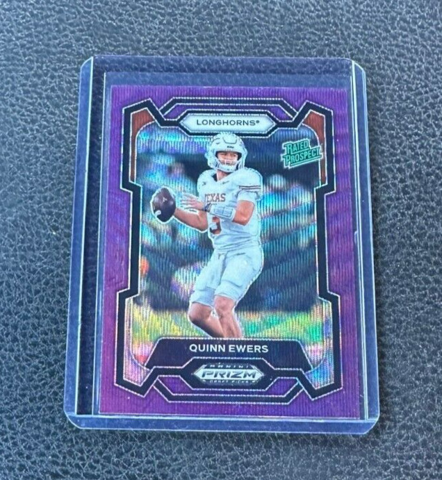 2024 Panini Prizm Draft Picks Quinn Ewers Rated Prospect Purple Wave Prizm