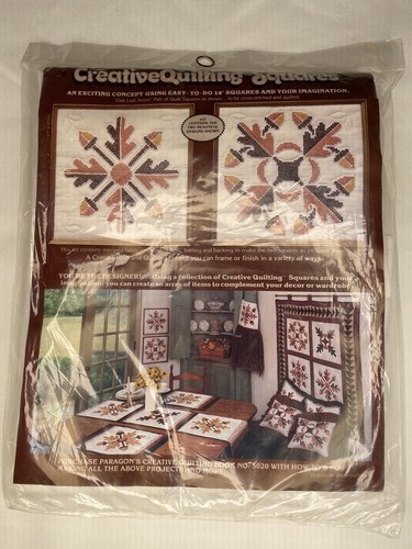 Kreatives Quilt-Quadrate-Set von Paragon Eichenlaub Eichel Neu in Verpackung Herbst Herbst