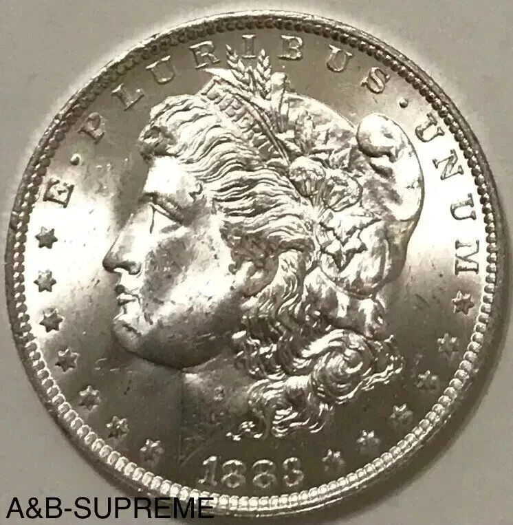 "CC" MORGAN DOLLAR CARSON CITY "STUNNING GEM" FROM OBW ROLL BU UNC 90% SILVER - Image 4 of 4