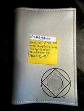 Narcotics Anonymous NA Symbol Basic 6th Ed,guiding or Spirit SILVER Book COVER