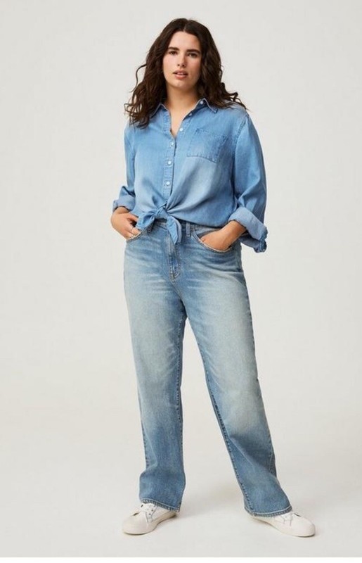 Torrid baggy, high-rise straight, classic denim jeans size 18, regular
